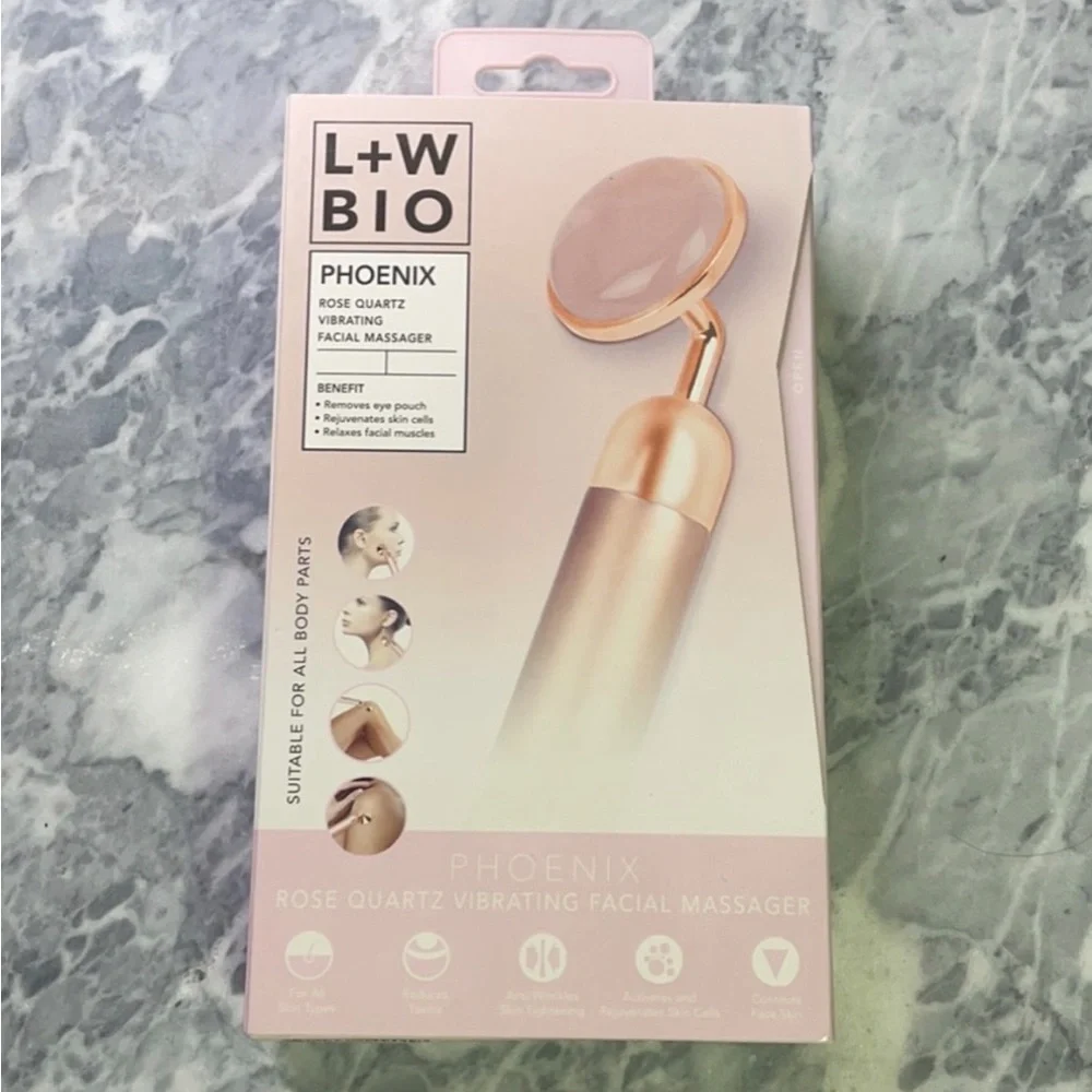 New Luxe and Willow L+W Bio‎ Rose Quartz Vibrating Facial Massager